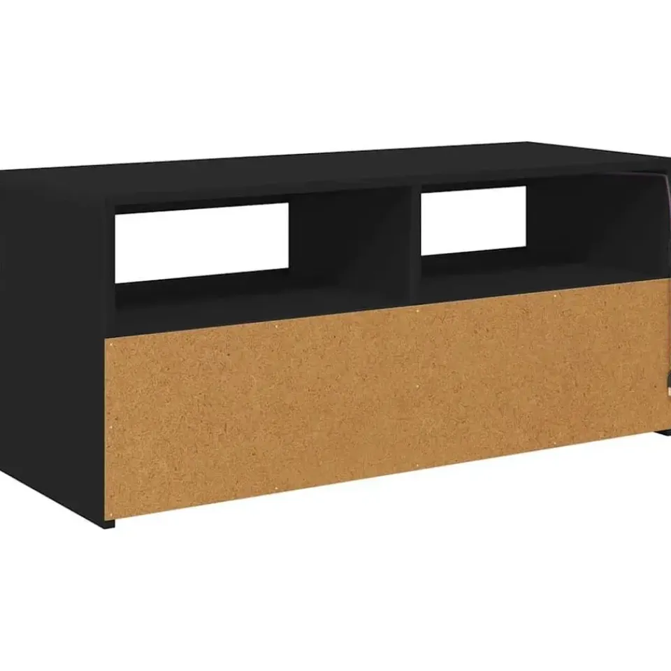 vidaXL - Tv-kast - Zwart - Bewerkt hout Online