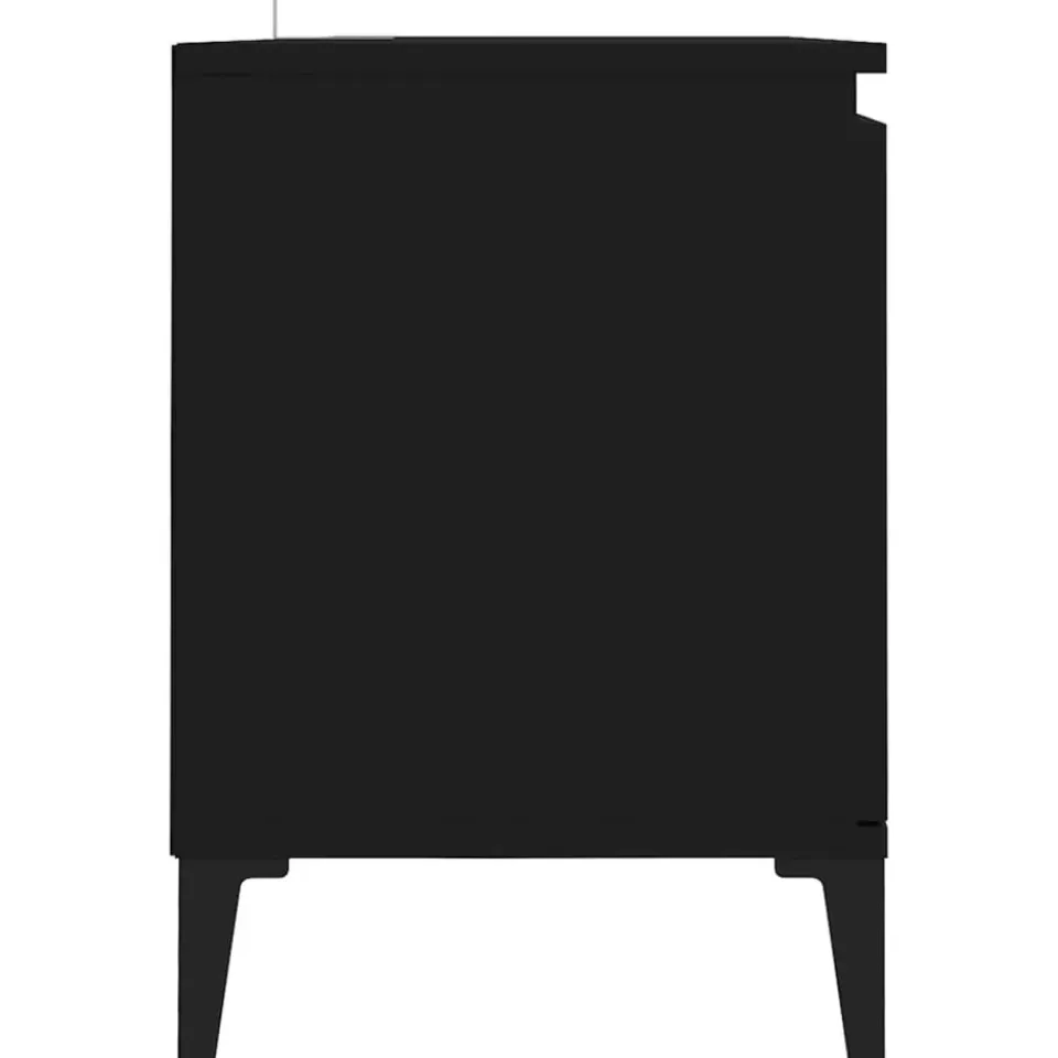 vidaXL - Tv-kast - Zwart - Bewerkt hout Online