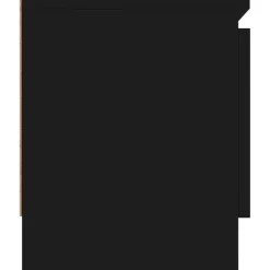 vidaXL - Tv-kast - Zwart - Bewerkt hout