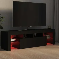 vidaXL - Tv-kast - Zwart - Bewerkt hout Sale