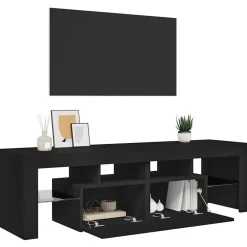 vidaXL - Tv-kast - Zwart - Bewerkt hout Sale