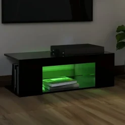 vidaXL - Tv-kast - Zwart - Bewerkt hout Clearance