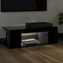 vidaXL - Tv-kast - Zwart - Bewerkt hout Clearance