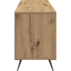 vidaXL - TV-meubel 3 vakken 3 deuren - Artisanaal eiken - Hout - 150x30x44.5 cm Best