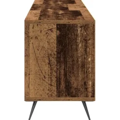 vidaXL - TV-meubel 3 vakken 3 deuren - Oud hout - Hout - 150x30x44.5 cm Hot