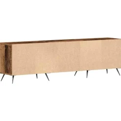 vidaXL - TV-meubel 3 vakken 3 deuren - Oud hout - Hout - 150x30x44.5 cm Hot