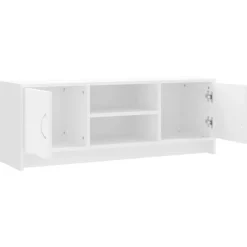 vidaXL - Tv-meubel - Wit - Bewerkt hout - 102 x 30 x 37.5 cm