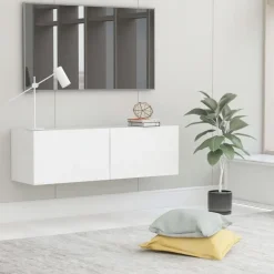 vidaXL - Tv-meubel - Wit - Bewerkt hout Hot