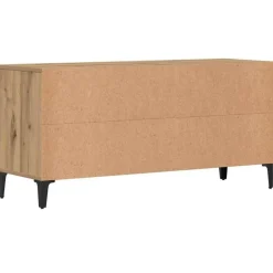 vidaXL - TV-meubel met 2 deuren en 2 vakken - Artisanaal eiken - 102x35x50 cm Best