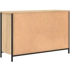 vidaXL - TV-meubel met 2 deuren 2 vakken - Sonoma eiken - Hout - 100x35x65 cm Clearance