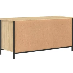 vidaXL - TV-meubel met 2 deuren 2 vakken - Sonoma eiken - Hout - 100x40x50 cm Clearance