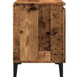 vidaXL - TV-meubel met 2 deuren en 2 vakken - Oud hout - 102x35x50 cm New