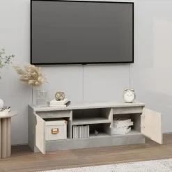 vidaXL - Tv-meubel met deur - Grijs - Bewerkt hout - 102 x 30 x 36 cm Best