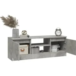 vidaXL - Tv-meubel met deur - Grijs - Bewerkt hout - 102 x 30 x 36 cm Best