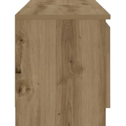 vidaXL - TV-meubel met LED en 2 deuren - Artisanaal eiken - 120x30x36 cm Sale