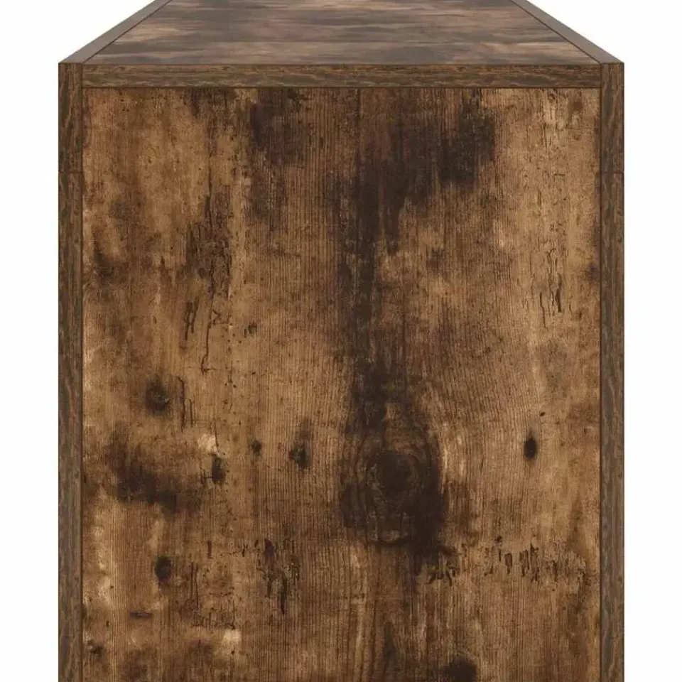 vidaXL - TV-meubel met LED-verlichting - Gerookt eiken - Hout - 120x35x40 cm Hot