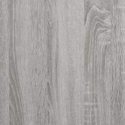 vidaXL - TV-meubel met wieltjes en 4 vakken - Grijs - Bewerkt hout - 90 cm Best