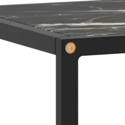 vidaXL - Tv-meubel met zwart marmerglas - Zwart - Glas - 120 x 40 x 40 cm Sale