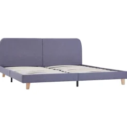 vidaXL - Tweepersoonbed - Lichtgrijs - Stof - 160x200 cm Sale