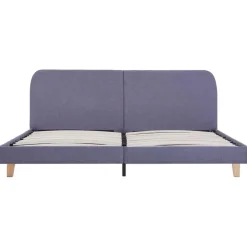 vidaXL - Tweepersoonbed - Lichtgrijs - Stof - 160x200 cm Sale