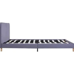 vidaXL - Tweepersoonbed - Lichtgrijs - Stof - 160x200 cm Sale