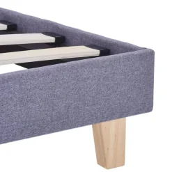 vidaXL - Tweepersoonbed - Lichtgrijs - Stof - 160x200 cm Sale