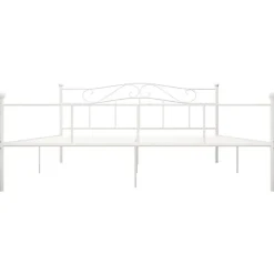 vidaXL - Tweepersoonbed - Wit - Metaal - 180 x 200 cm New