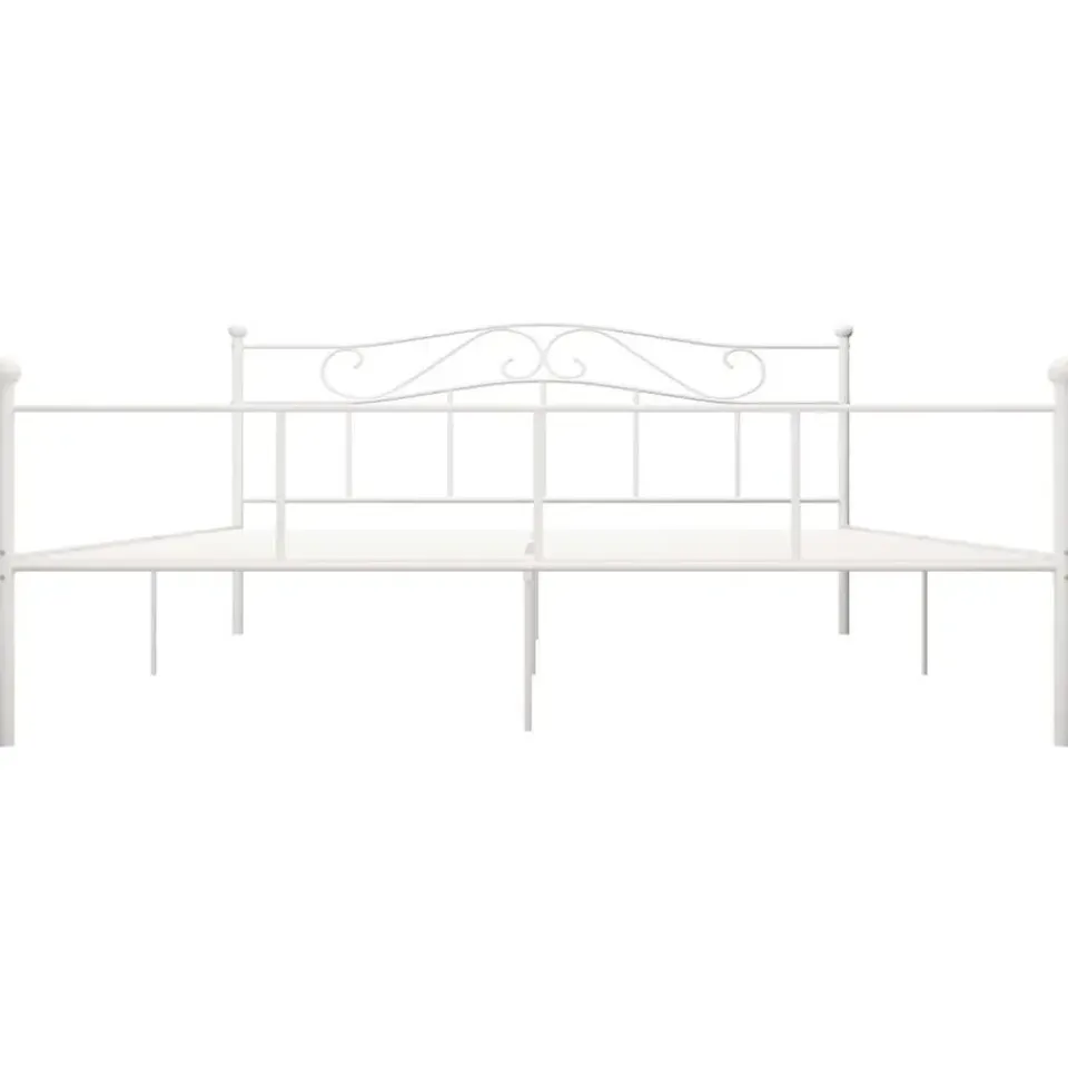 vidaXL - Tweepersoonbed - Wit - Metaal - 180 x 200 cm New