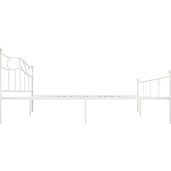 vidaXL - Tweepersoonbed - Wit - Metaal - 180 x 200 cm New