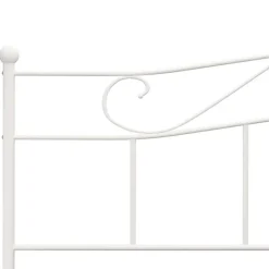 vidaXL - Tweepersoonbed - Wit - Metaal - 180 x 200 cm New