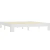 vidaXL - Tweepersoonbed met lattenbodem - Wit - Massief grenenhout - 160x200 cm Best