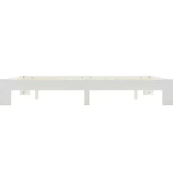 vidaXL - Tweepersoonbed met lattenbodem - Wit - Massief grenenhout - 160x200 cm Best