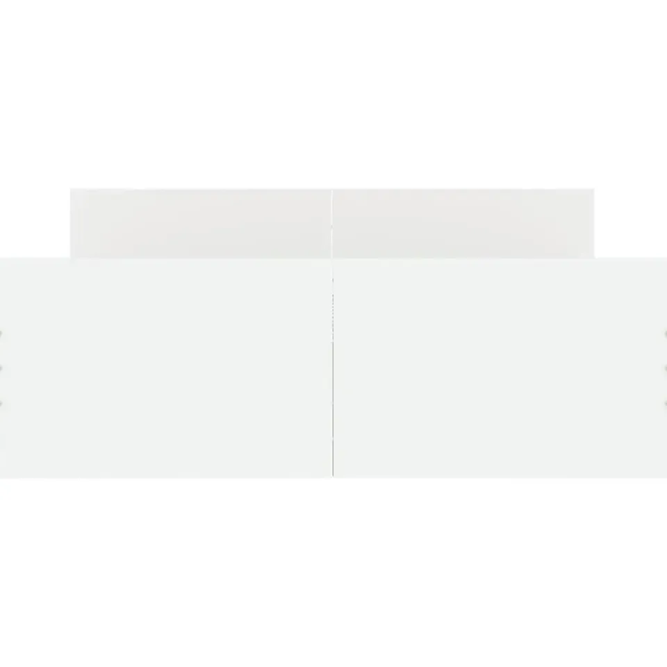 vidaXL - Tweepersoonsbed met hoofd- en voeteneinde - Wit - Hout - 120x200 cm New