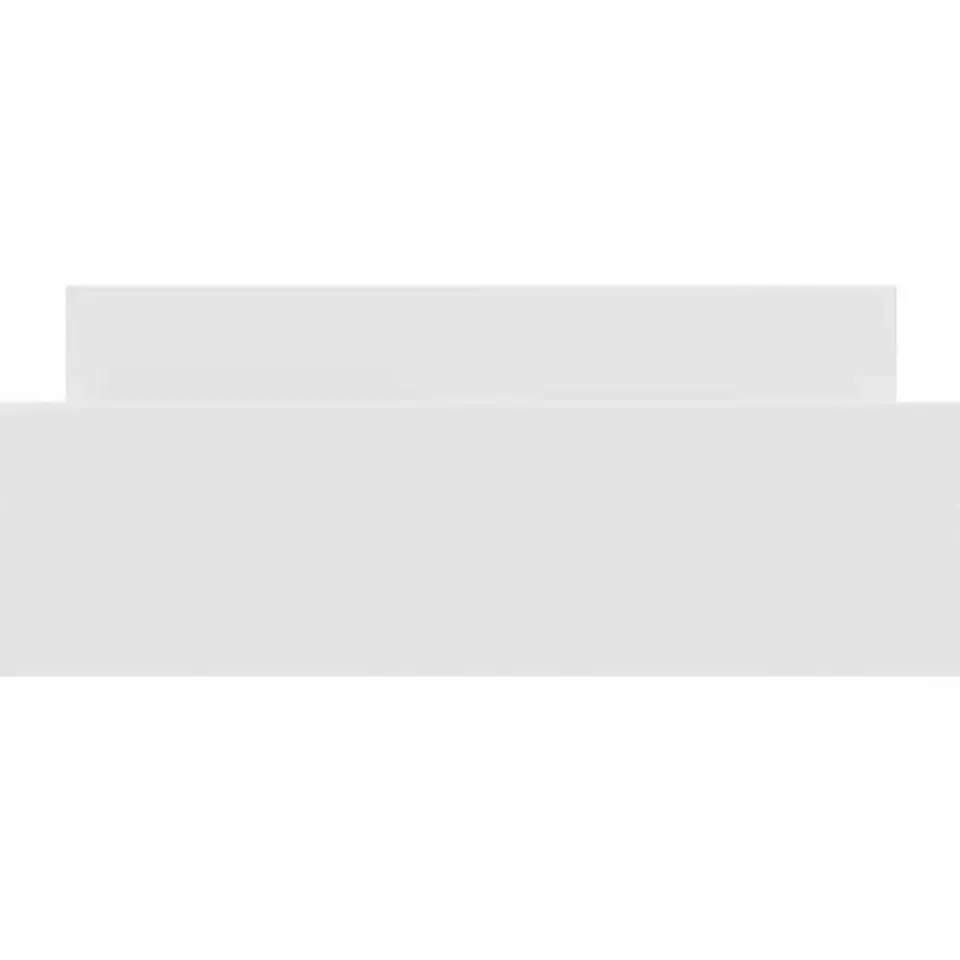 vidaXL - Tweepersoonsbed met hoofd- en voeteneinde - Wit - Hout - 120x200 cm New