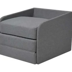 vidaXL - Uitklapbare Slaapstoel - Grijs - Hout Sale