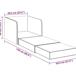vidaXL - Uitklapbare Slaapstoel - Grijs - Hout Sale