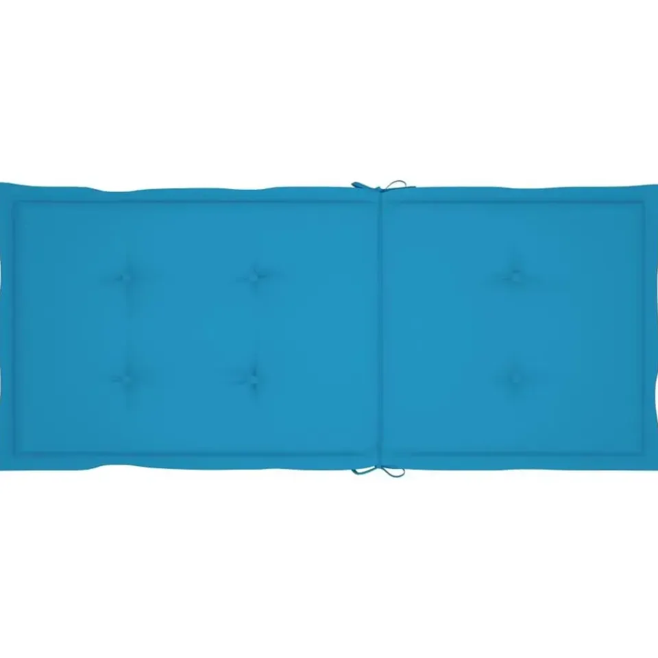 vidaXL - Verstelbare tuinstoelen met kussens - Blauw - Hout - 4 stuks Hot