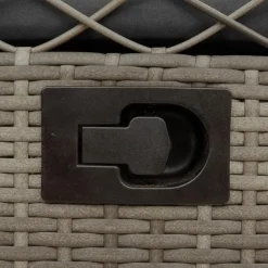 vidaXL - Verstelbare tuinstoelen - Grijs - Poly rattan - 2 stuks Best