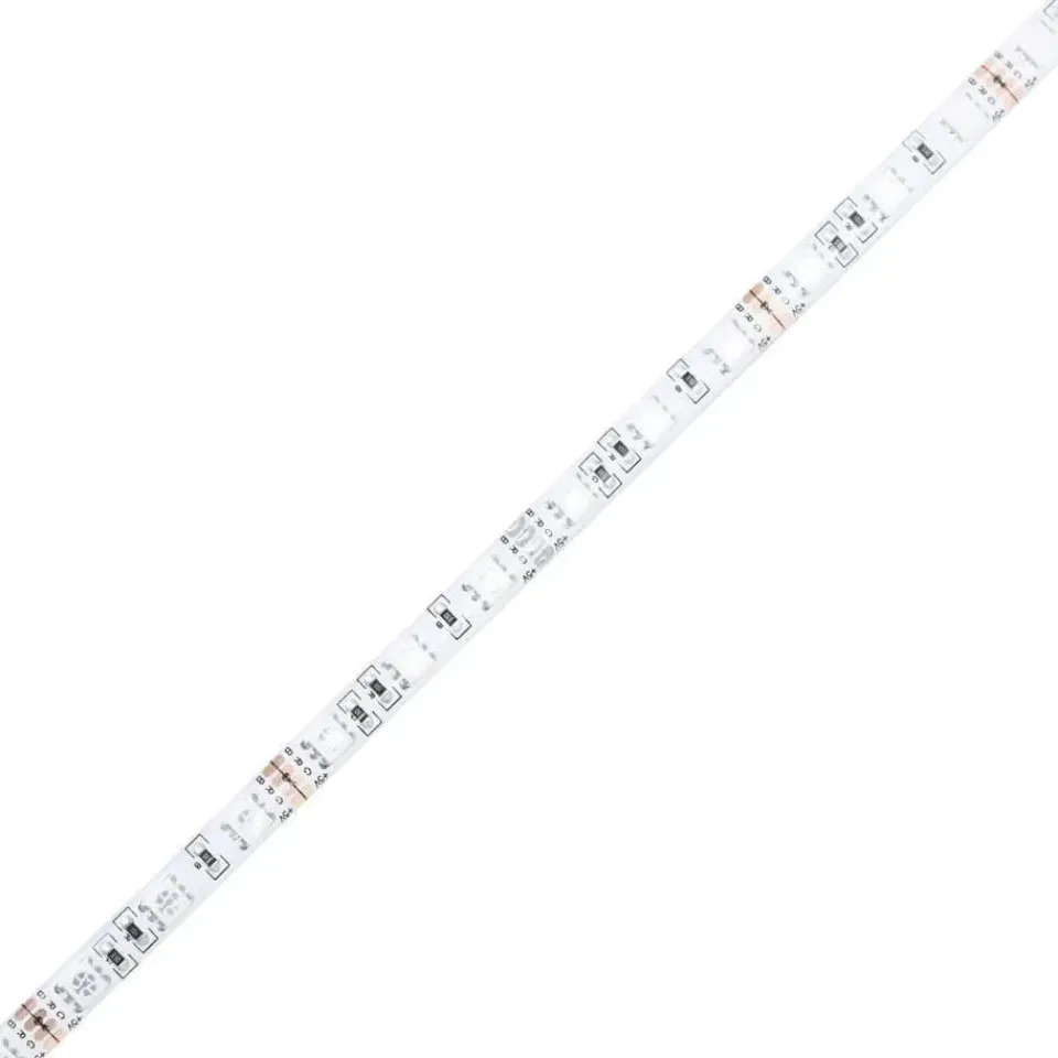 vidaXL - Vierkante salontafel met LED - Zwart - Bewerkt hout - 100x100x31 cm Discount