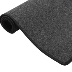 vidaXL - Vloerkleed - Antraciet - Polypropyleen - 50 x 250 cm