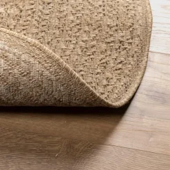 vidaXL - Vloerkleed - Bruin - Polypropyleen - Ø 120 cm Discount