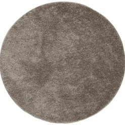 vidaXL - Vloerkleed - Grijs - Polyester - Ø 160 cm Discount