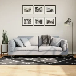 vidaXL - Vloerkleed - Zwart en crème - 100 x 200 cm Best