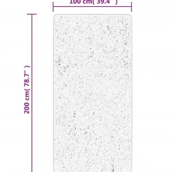 vidaXL - Vloerkleed - Zwart en crème - 100 x 200 cm Best