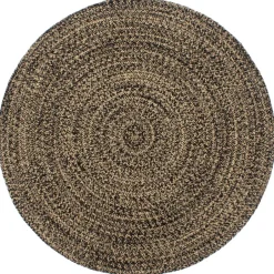 vidaXL - Vloerkleed - Zwart - Jute