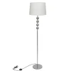 vidaXL - Vloerlamp - Wit - Chrome Sale