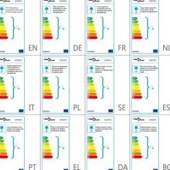 vidaXL - Vloerlamp - Zwart - Stof Best