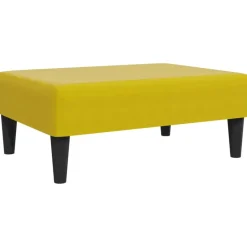 vidaXL - Voetenbank - Geel - Fluweel Sale