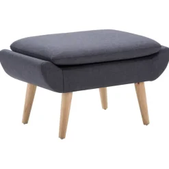 vidaXL - Voetenbankje - Grijs - Stof Outlet