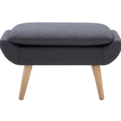 vidaXL - Voetenbankje - Grijs - Stof Outlet